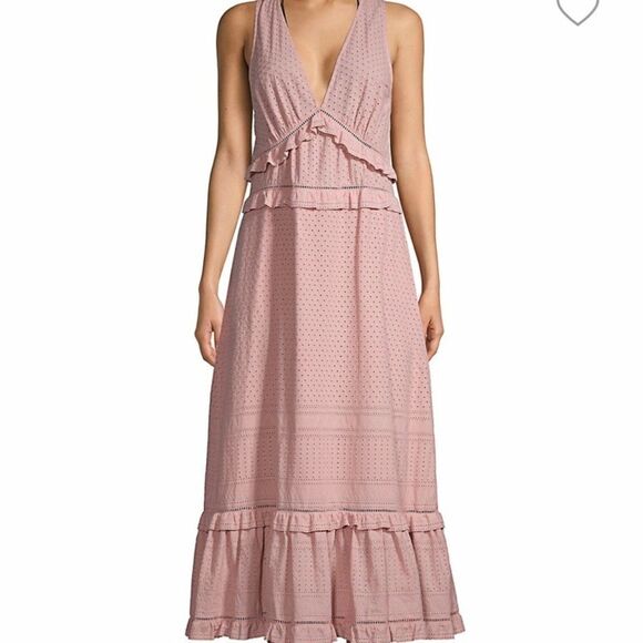 Jonathan Simkhai Lace Eyelet A-Line Maxi Dress - Picture 2 of 5